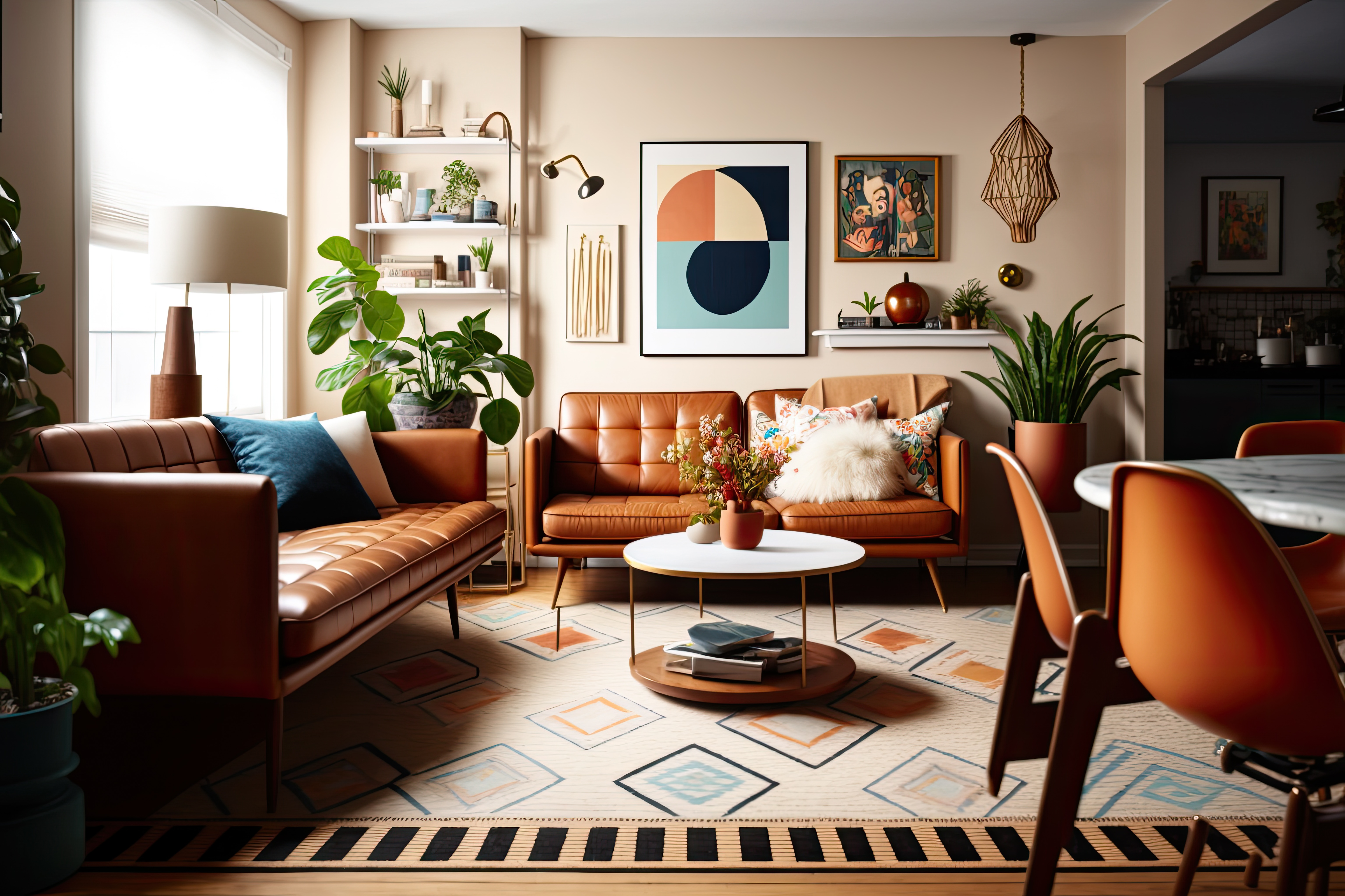 Midcentury Living Room